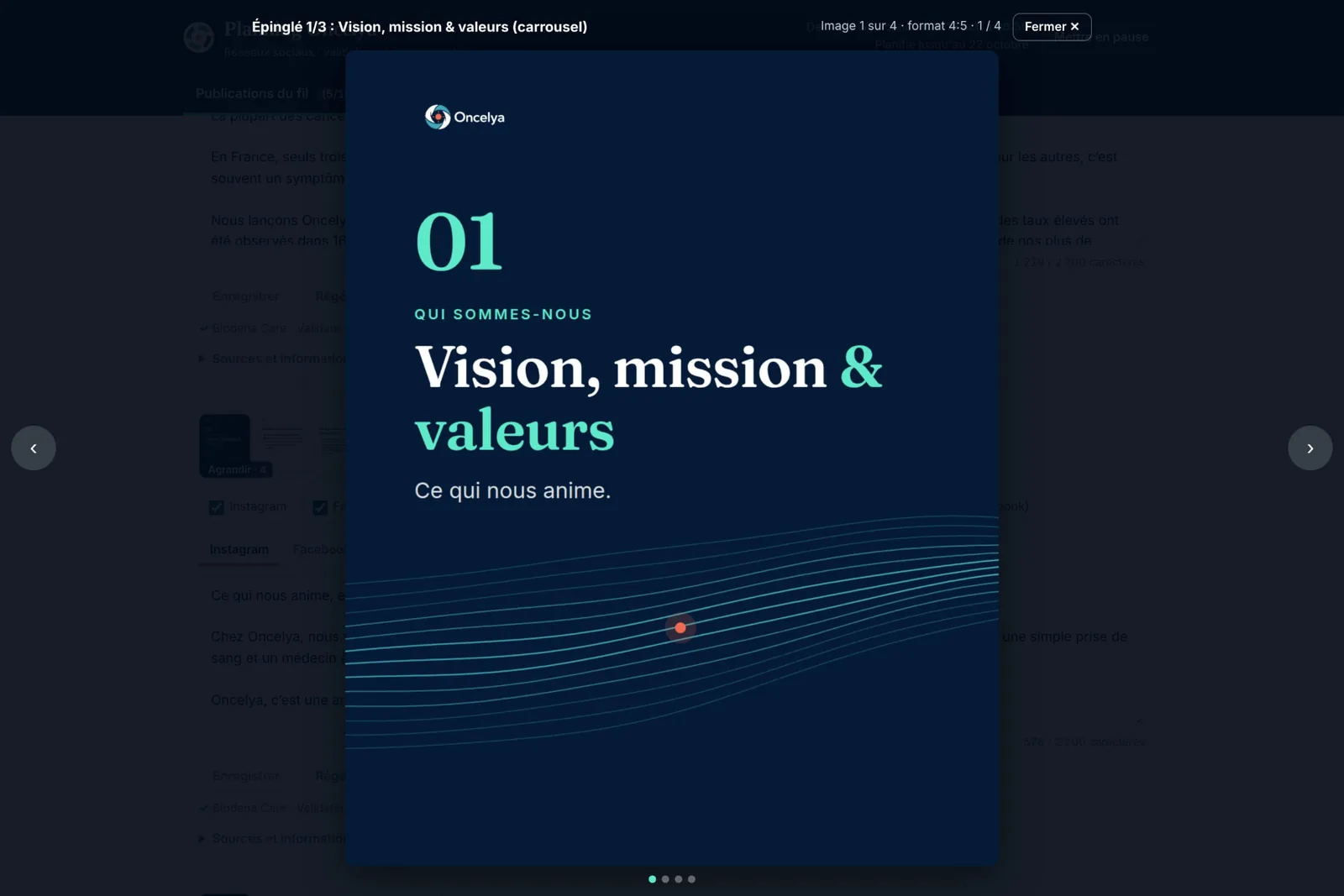 Visionneuse plein écran pour les carrousels